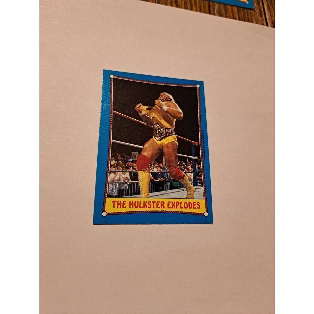 1987 Topps WWF Hulk Hogan #26 The Hulkster Explodes Wrestling Card Titan Sports